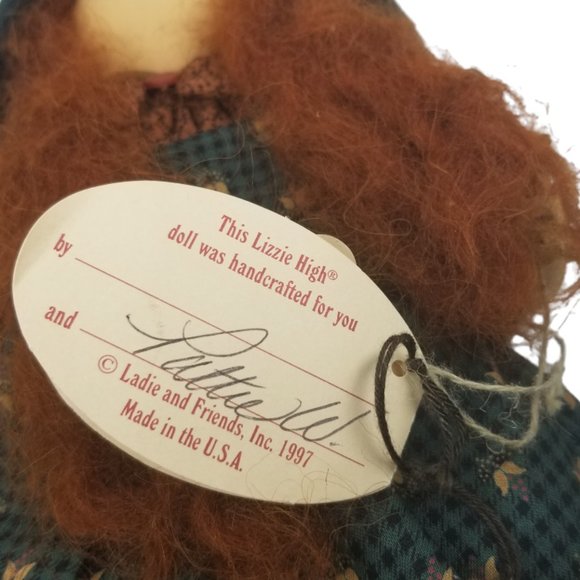 LADIE & FRIENDS Lizzie High Collen Bowman Collectible Wood Doll 1st-Edition - Picture 6 of 6